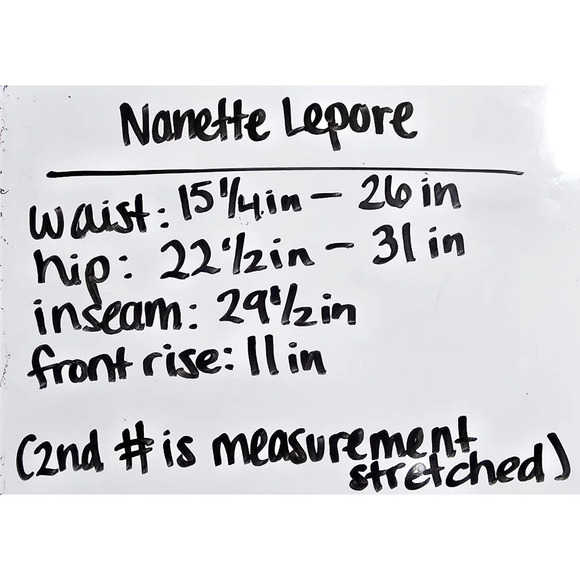 NANETTE LEPORE Floral Lightweight Elastic Waistband Pajama Pants, Pink Trim Hem - Picture 11 of 12